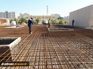نمایی از اجرایی پروژه ساخت خوابگاه در آموزشکده دختران اهواز توسط خیرین