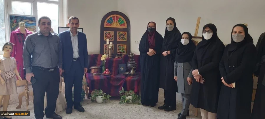 بازدید جناب آقای سید بهزاد علوی ، ریاست دانشگاه فنی و حرفه ای استان از نمایشگاه هفته پژوهش  2