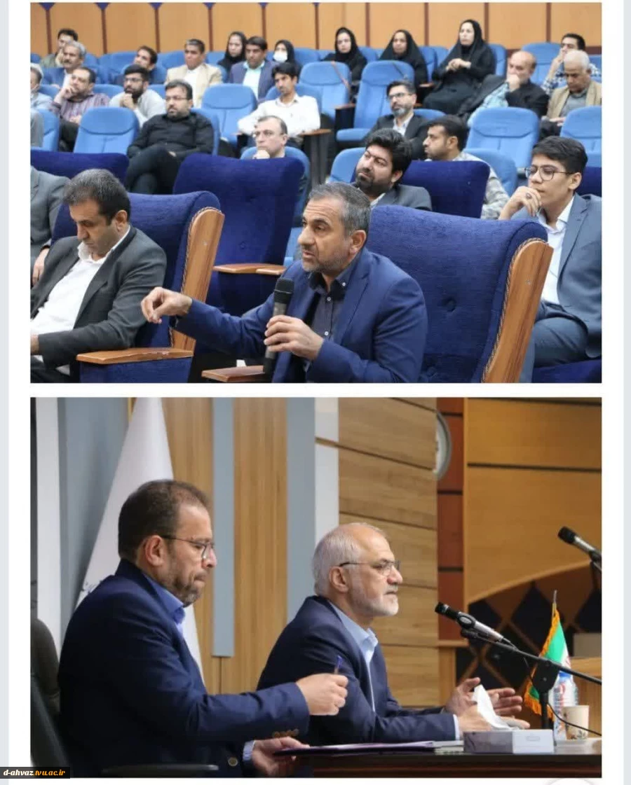 دیدار رؤسای دانشگاه ها و مراکز آموزش فنی و حرفه ای و جمعی از نمایندگان شرکتهای دانش بنیان با استاندار خوزستان
یکشنبه مورخ ۳ اردیبهشت ماه ۱۴۰۲ 2